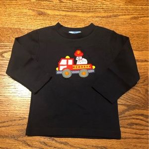 NEW Monday’s Child Dalmatian and Firetruck Shirt 12 Months